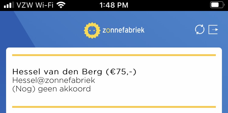 de nieuw aangedragen klant verschijnt in uw lijst van aangedragen klanten